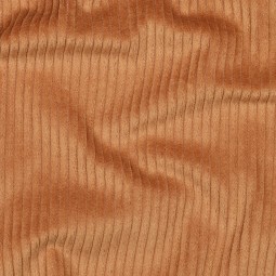 Tissu velours grosses côtes - Cognac