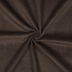 Tissu velours grosses côtes - Dark brown