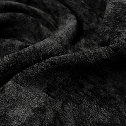 Tissu velours extensible - Texture noir