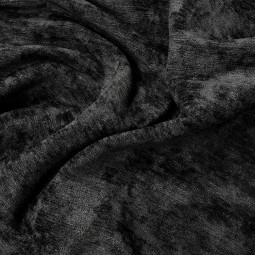 Tissu velours extensible - Texture noir