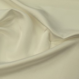 Tissu polyester viscose - Satiné écru