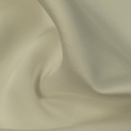 Tissu polyester viscose - Satiné écru