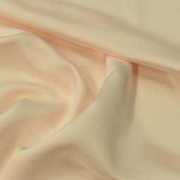 Tissu polyester viscose - Satiné beige rosé