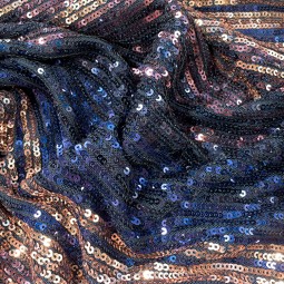 Tissu paillettes - Coucher de soleil