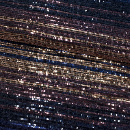 Tissu paillettes - Coucher de soleil