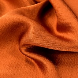 Tissu polyester viscose - Texture satin caramel