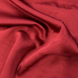 Tissu polyester viscose - Texture satin bordeaux