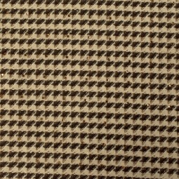 Tissu polyester - Pied de poule et paillettes