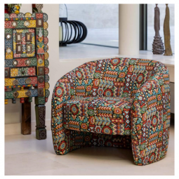 Tissu jacquard - Mojo multicolore