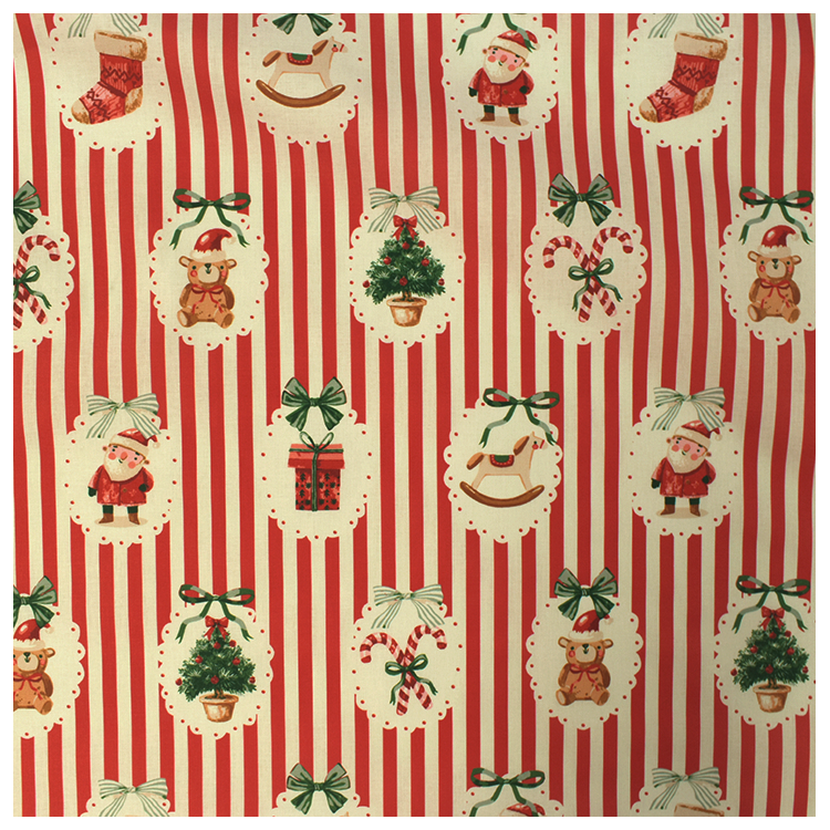 Tissu cretonne - Sweetie rouge