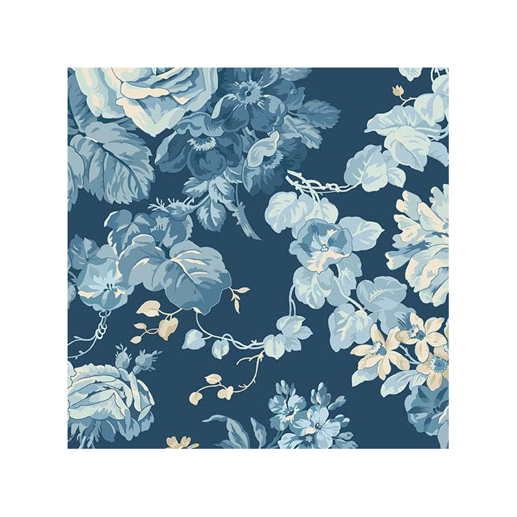 Tissu Laundry Basket Quilts - Special delivery Rose bouquet Navy