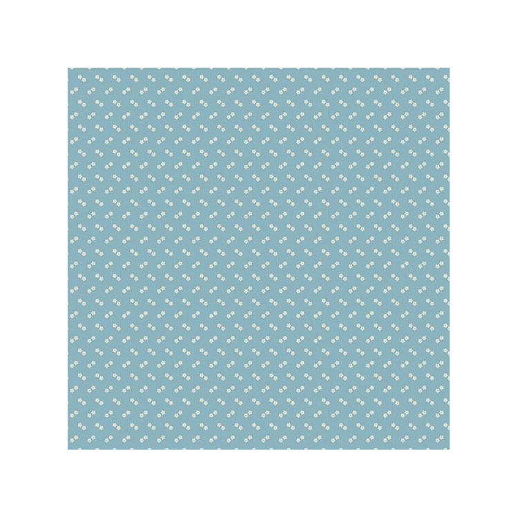 Tissu Laundry Basket Quilts - Special delivery double daisy blueberry