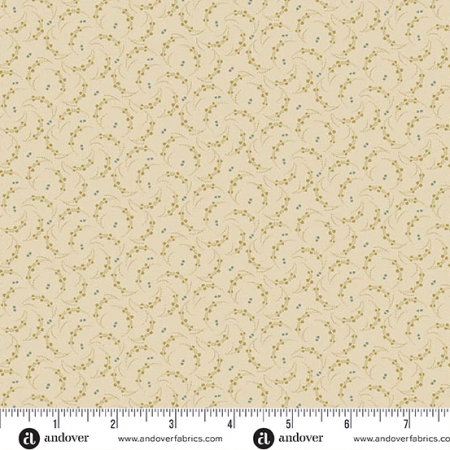Tissu Jo Morton - Trunk treasures - Seedlings cream