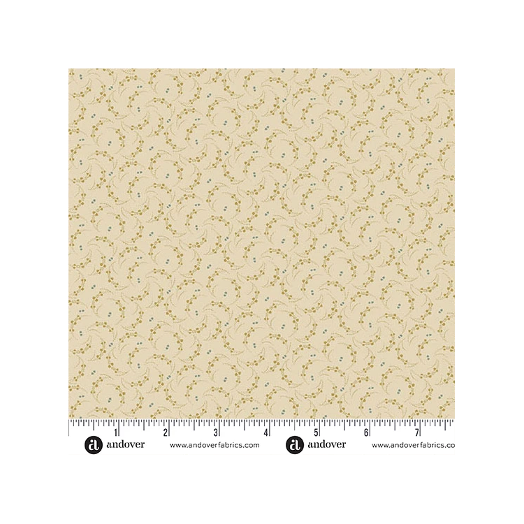 Tissu Jo Morton - Trunk treasures - Seedlings cream
