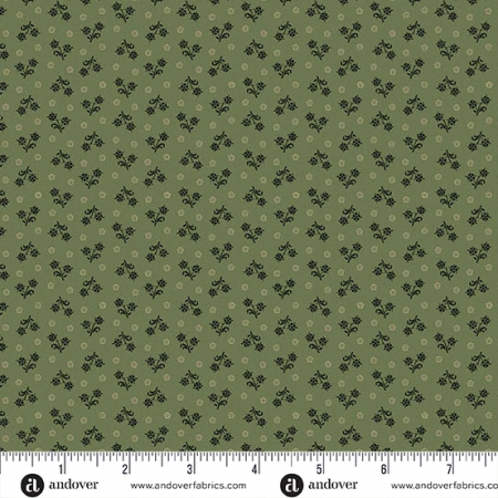 Tissu Jo Morton - Trunk treasures - Gathering olive