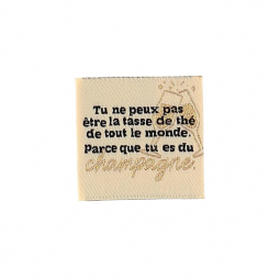 Étiquettes fantaisies Bohin - Tu ne peux pas être la tasse de thé de tout le monde.