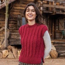 Kit de tricot - Pull sans manches - Merino aran