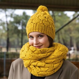 Kit de tricot - Bonnet + écharpe - Super Merino