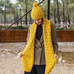 Kit de tricot - Bonnet + écharpe - Super Merino