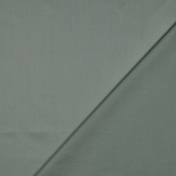 Tissu coton uni satiné vert antique