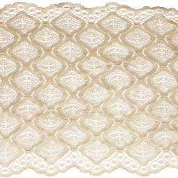Dentelle élastique 21 cm - Lin