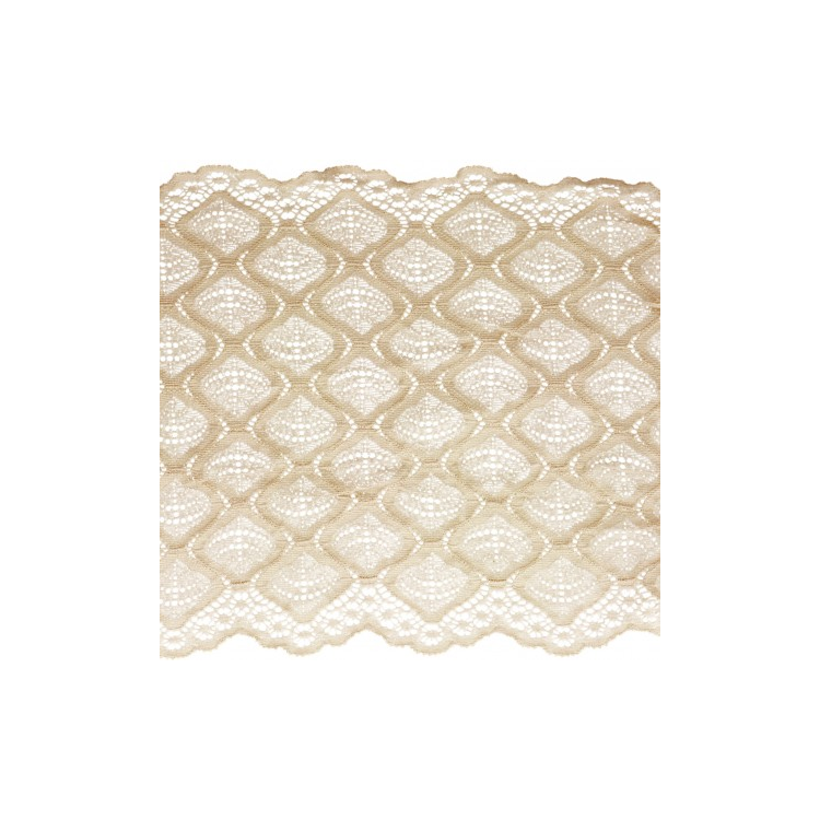 Dentelle élastique 21 cm - Lin