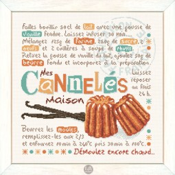 Fiche de broderie Lilipoints - Torchon - Mes cannelés