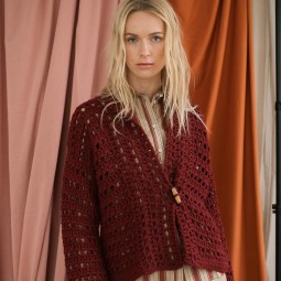 Kit de crochet - Gilet ajouré - Super merino