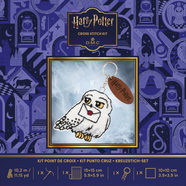 Kit de broderie Harry Potter - Porte clé Hedwige