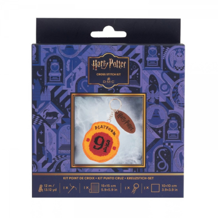 Kit de broderie Harry Potter - Porte clé Voie 9 3/4
