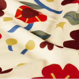 Tissu french terry - Mike écru
