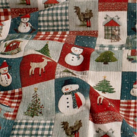 Tissu coton - Patchwork de Noël