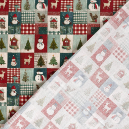 Tissu coton - Patchwork de Noël