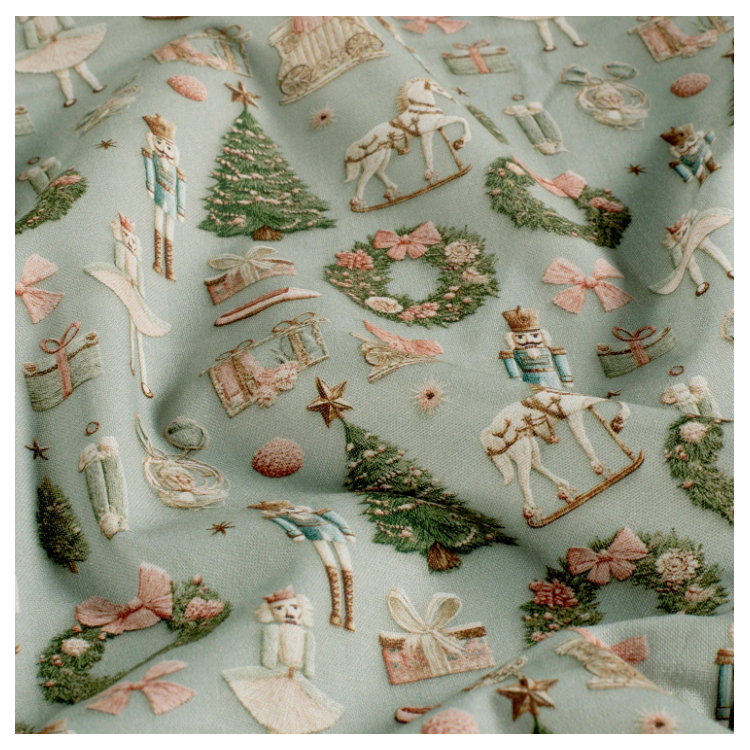 Tissu coton - Objets de Noël