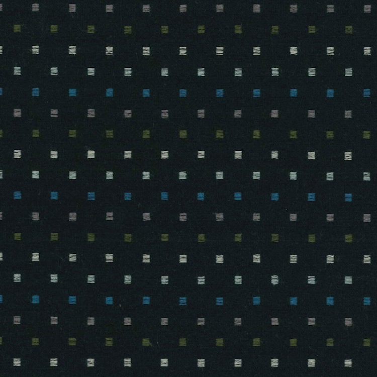 Tissu japonais - Tochio Yarn-Dyed - Carreaux bleu foncé