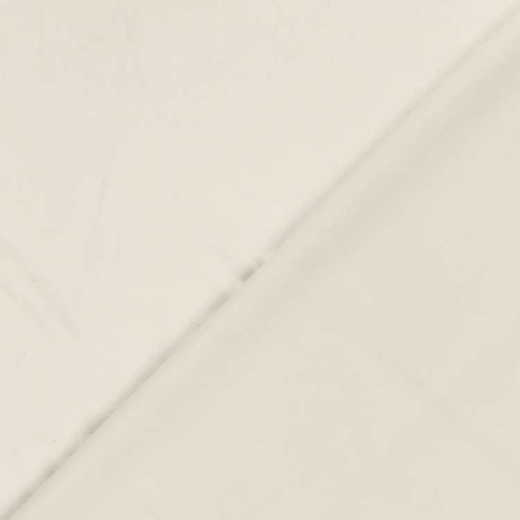 Tissu velours extensible - Blanc cassé