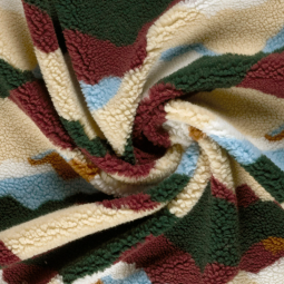 Tissu sherpa - Abstract mountain