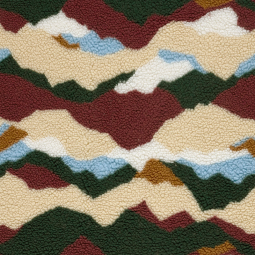 Tissu sherpa - Abstract mountain