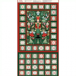 Tissu Noël - Calendrier de l'avent - The nutcracker