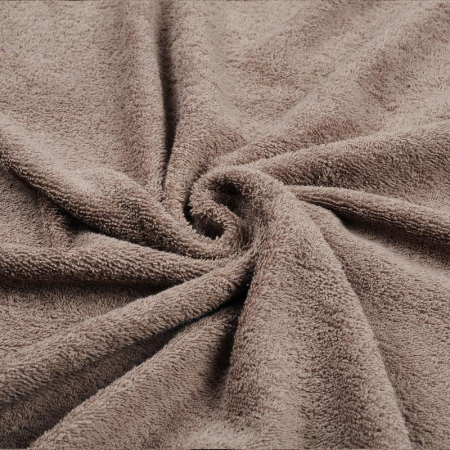 Tissu éponge 390g/m² taupe