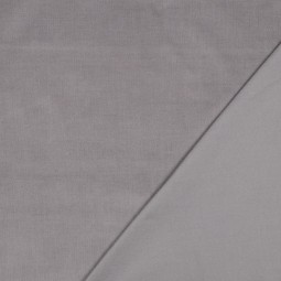Tissu velours côtelé fin - Gris