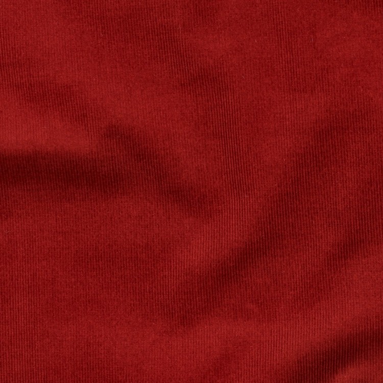 Tissu velours côtelé fin - Rouge foncé