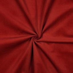 Tissu velours côtelé fin - Rouge foncé
