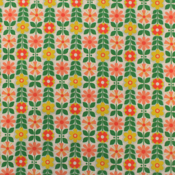 Tissu cretonne - Zeplin vert