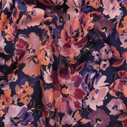 Tissu satin de coton - Albert violet