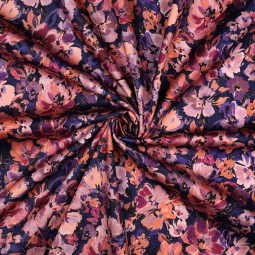 Tissu satin de coton - Albert violet