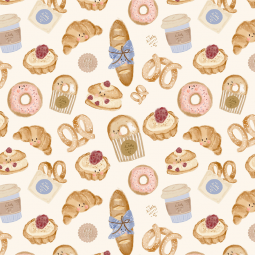 Tissu popeline - Boulangerie
