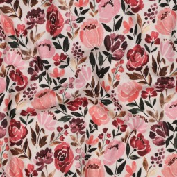 Tissu jersey - Charles rose