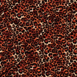 Tissu jersey viscose - Animal brun
