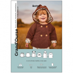 Patron Ikatee - Gilet Grand'ourse Kids 6 mois - 4 ans